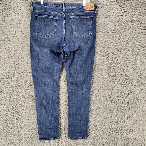 Levis Jeans Womens 33 Blue 711 Stretch Denim Skinny *Read* - Picture 1 of 14